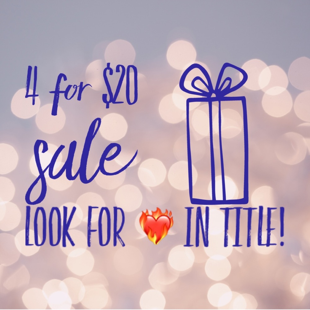4 for $20 Sale Offer